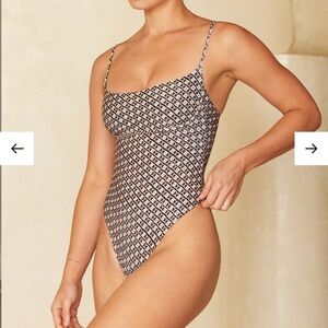 Monday Swimwear Sausalito One Piece - Geo Lynx Pattern